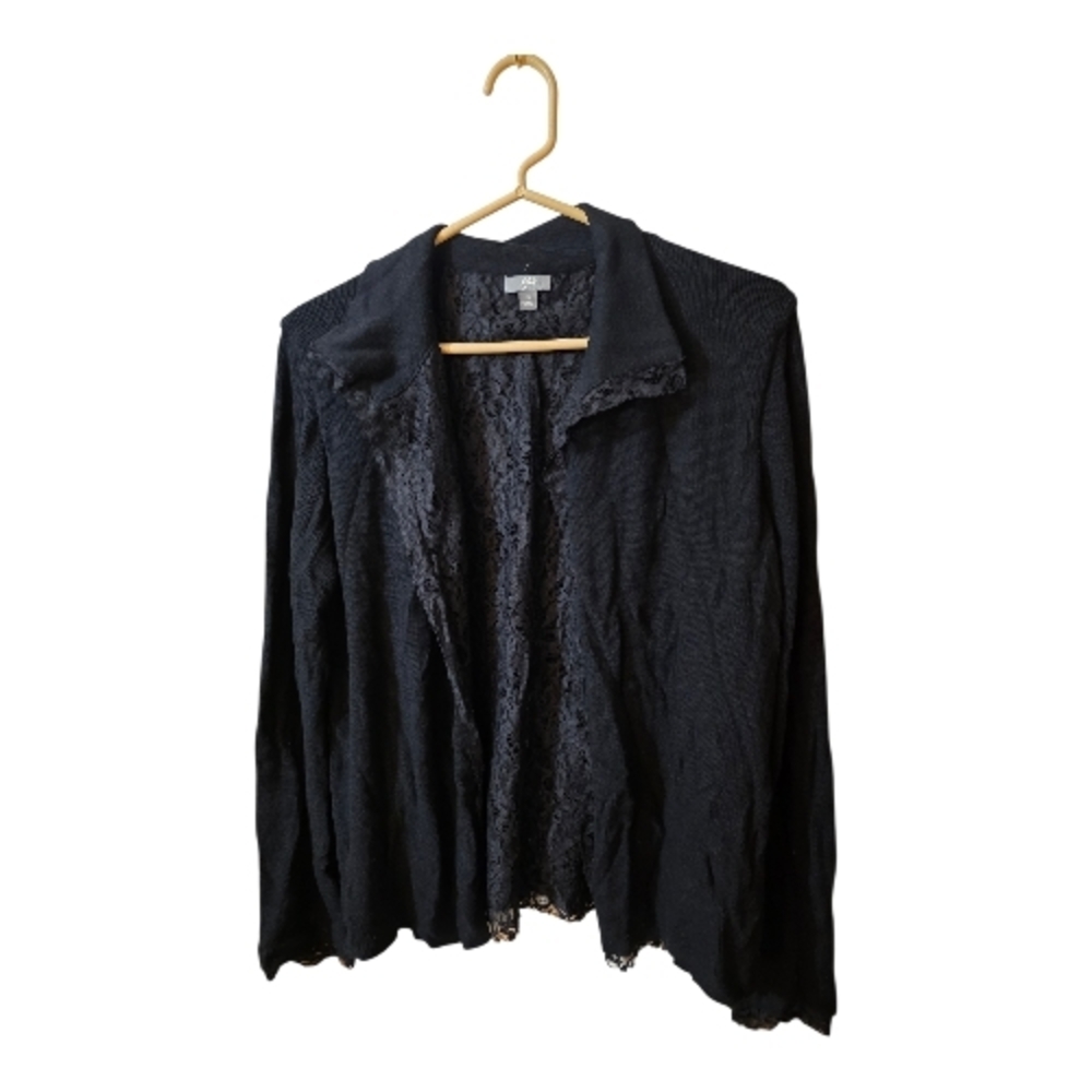 J. Jill Midnight Lace Cardigan